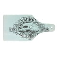 thumbnail image 2 of Grunge Cutting Board, Skull and Rose Art Vintage Floral Pattern Monochrome Tattoo Style Retro Theme Print, Tempered Glass Cutting and Serving Board, Wine Bottle Shape, Black White, by Ambesonne, 2 of 5