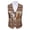 Aztec Horse, variant on Skull Moon Star Mens Suit Vest Business Formal Casual Dress Suit Waistcoat Vests for Men Halloween Party Prom Outfits Bartender Vests