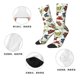 thumbnail image 5 of Balery Multicolored Butterflies Calcetas Largas con Estampado para Hombre y Mujer – Suaves y Transpirables, Talla Única (US 5-11), 5 of 6