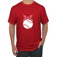 thumbnail image 1 of Wild Bobby, Cute Baseball Mom Ribbon Gift, Mother's Day, Men Graphic T-Shirt, Red, Medium, 1 of 3