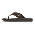 thumbnail image 3 of Floopi Flip Flops for Men Texture Soft EVA Footbed Men Beach Sandals With Soft Webbing Toe Post Comfort Fit Sandals with Indoor & Outdoor Anti Skid Soles, Color Black, Size 12, 3 of 7