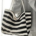 thumbnail image 3 of ROZYARD Stylish Striped Tote Bag for Women Large Capacity Beach Bags Shoulder Handbag, 3 of 21