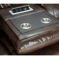 thumbnail image 5 of Sunset Trading Avant 3-Piece Faux Leather Reclining Living Room Set in Brown, 5 of 8
