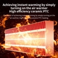 thumbnail image 2 of Calentador de aire caliente de escritorio de 1500 W Protección contra sobrecalentamiento Estufa de calefacción Uso interior silencioso, 2 of 3