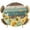 Brown Green, variant on Fitted Round Tablecloths Elastic Edged Table Covers 36"-44",Country Yellow Sunflower Waterproof Dining Room Table Cloth