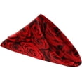 thumbnail image 2 of GZHJMY 3D Beautiful Red Roses Cloth Napkins, Set of 6 20 x 20 Inch Soft & Comfortable Polyester Dinner Napkin for Family, Restaurant, Weddings, Parties, 2 of 5