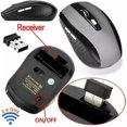 thumbnail image 6 of PEAKTREND 2.4GHz Wireless Mouse Portable Intelligent Gaming Mouse Optical Scrolling Player Mice USB Receiver for PC Laptop - Grey, 6 of 7
