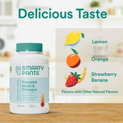 SmartyPants Prenatal Multivitamin Gummy with Omega 3 DHA & Folate, 120 Ct