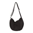 thumbnail image 2 of Bolsa de mensajero con forma de bola de masa, bolsa de mensajero de lona con correa ajustable de color liso para la escuela, 2 of 8