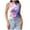 Purple, variant on AherBiu Crop Tops for Women Tie-Dye Summer Tank Tops Sleeveless High Neck Cute Shirts Going out Tops