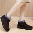 thumbnail image 2 of CZSCPDAW Womens Winter Snow Boots: Insulated Warm Velvet Lined Walking Comfortable Outdoor Boot Size Women Snow Boots New Pattern Flower Print Autumn And Winter Thickened Warm Comfortable Shoes, 2 of 8