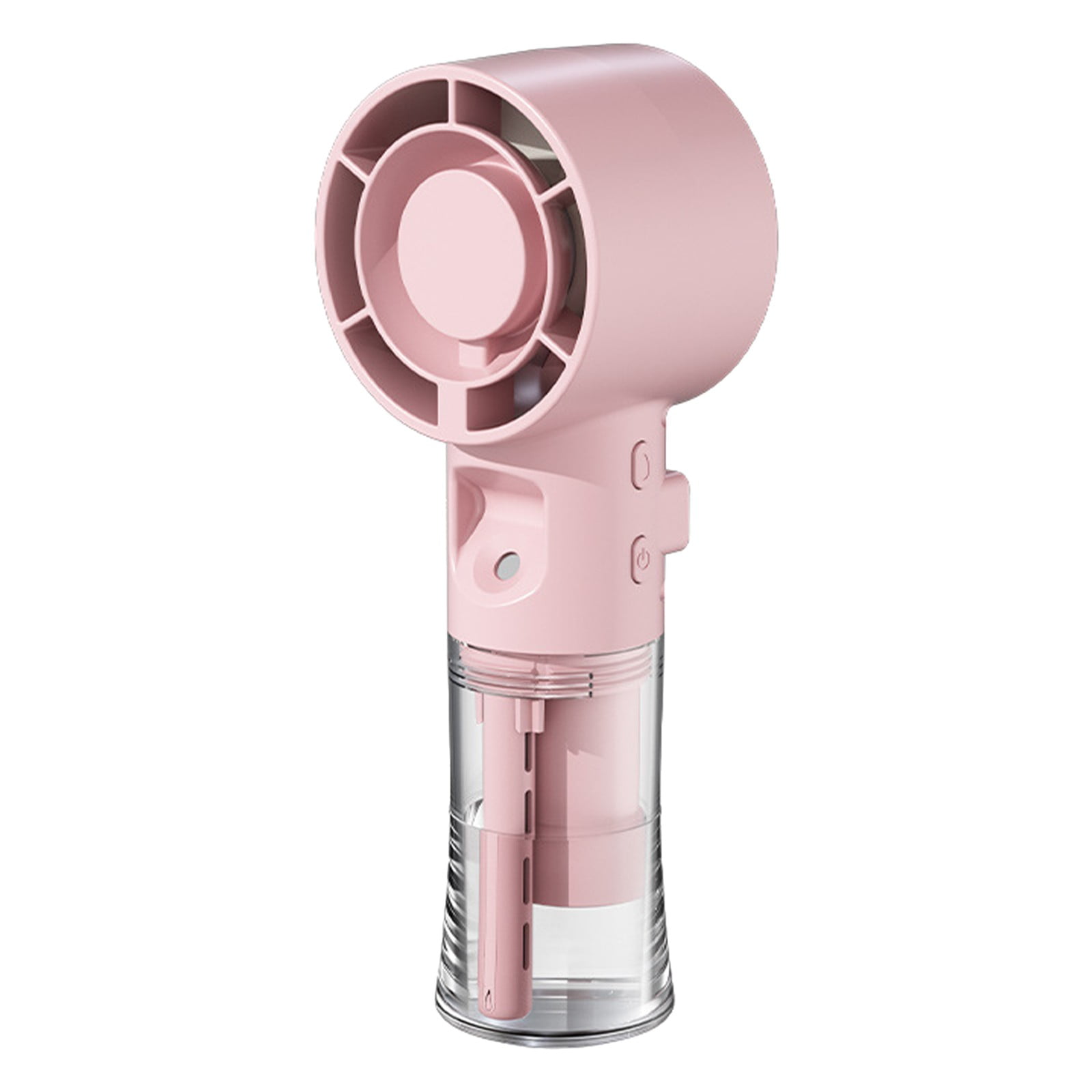 Handheld Misting Fan, Portable Spray Mister Fan with Large Capacity Water Tank, 3 Wind Speeds Personal Cooling Fan, USB Rechargeable Fan, Quiet Handheldr Fan for Travel Beach Camping Use, Pink