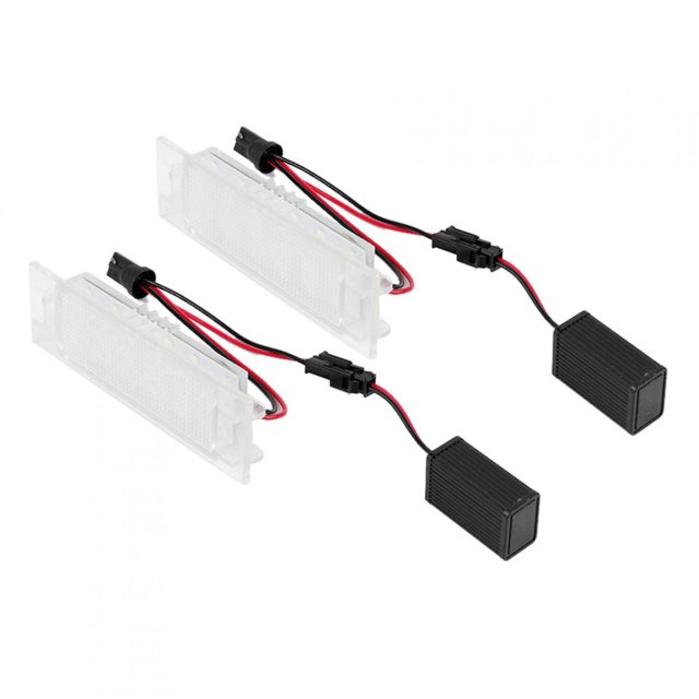 1 Pair 18 LED Car License Plate White Light Fit for Corsa C da 09/2000-2006 Auto Accessory