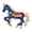 Dark blue, variant on Oasiva Elegant Unicorns Pin Vintage Design Secure Fasten for Outings and Gatherings