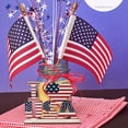 thumbnail image 5 of Eqslft 4th of July Wooden Table Decor Patriotic Table Centerpiece Sign Independence Day Wood Blocks Wooden Plaque Red White and Blue Wood Block Sign for Home, 5 of 8