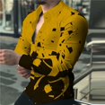 thumbnail image 1 of Traje de manga larga para hombre de moda, camisa de solapa retro, material de alta calidad, suave, cómodo, saludable, para exteriores, alta calidad, 2024 nuevo, 1 of 6