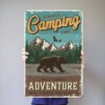 thumbnail image 2 of Placa Metal Vintage para Acampar Pintura Hierro Rectangular Arte Pared Del 30x40cm, 2 of 9