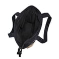 thumbnail image 5 of Zipper canvas bag large capacity large size practical handbag durable Canvas with leather material Three Cats Dinner, 5 of 7