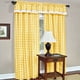 thumbnail image 2 of Panel de cortina de ventana Achim Buffalo Check 42x63 Amarillo, 2 of 2