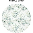 thumbnail image 4 of Spring Leaf Floral Sage Green Tablecloth Round 60 Inch Ruitic Watercolor Table Cloth Waterproof Fabric Farmhouse Green Grey Leaves Tablecloths Decorative for Holiday Home Party, 4 of 5