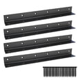 thumbnail image 1 of Soporte de esquina Aufuga Heavy Duty de acero inoxidable negro, 20 x 2,5 x 2,5 cm, 1 of 5