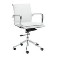 thumbnail image 1 of Sunpan Modern Morgan Full Back Office Chair, Snow, 1 of 4