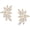 Gold, variant on Bridal Wedding Earrings for Brides Bridesmaid, Marquise Cubic Zirconia Rhinestone Cluster Earrings for Women, Prom