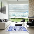 thumbnail image 6 of Ahgly Company Indoor Rectangle Patterned Heavenly Blue Area Rugs, 2' x 4', 6 of 6