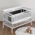 thumbnail image 2 of Sweet Jojo Designs + BreathableBaby Boho Hatch Black and White Breathable Mesh Crib Liner Pad, 2 of 6