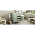 thumbnail image 6 of 30" Bathroom Vanity with Sink Solid Wood & MDF Cabinet Flip-Up Drawer 2 Drawers Adjustable Shelf Waterproof Storage Green, 6 of 9