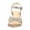 Rose Gold women sandals, variant on LangJing Women High Heel Wedge Sandals Dressy Casual Suede Sexy Sandal Buckle Criss Cross Elegant Roman Business Sandal 2026 White,42