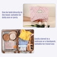 thumbnail image 5 of Floral Makeup Bag Zipper Flower Cosmetic Pouch Aesthetic Women Cosmetic Bags Coin Purse for Brushes Pink, 5 of 6