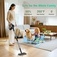 thumbnail image 2 of Detachable Handheld Steam Cleaner with 380mL Tank 260 ℉   Multi-Purpose Floor Steamer for Hardwood Tile Grout Windows Bath Kitchen 3-Level Steam Control, 2 of 8