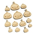 thumbnail image 1 of Happy Duckling Head Wood Mini Charms Shapes DIY Craft Jewelry - No Hole - 14mm (26pcs), 1 of 7