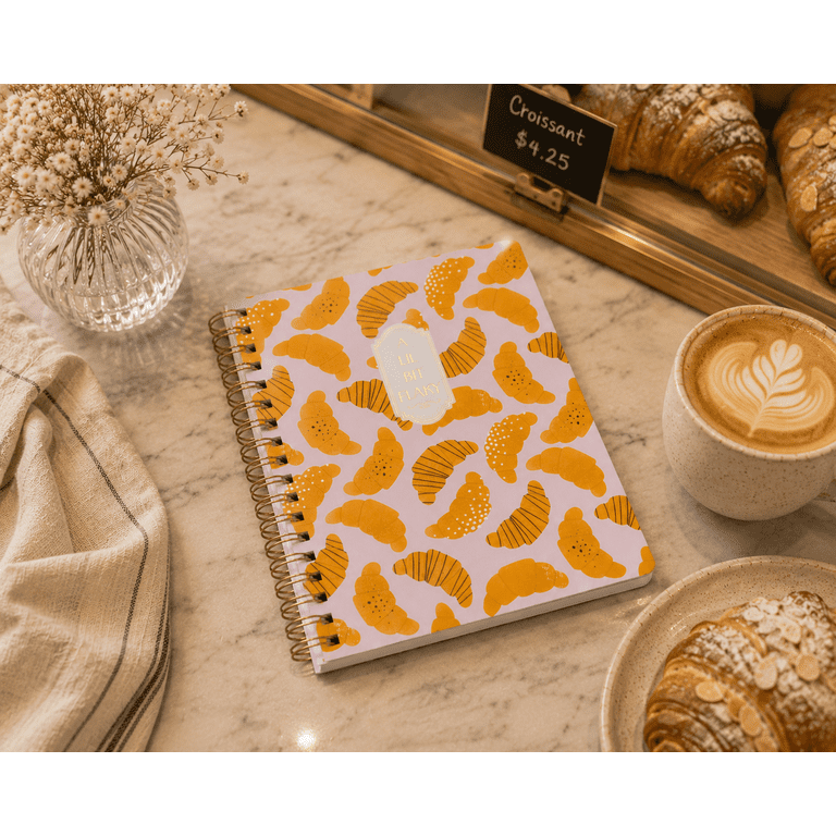 ヤタガラス☆☆純金ノート(１００mg４枚＋１５mg５枚＋３１mg３枚)☆☆ Ecokind Croissant Twin Wire Hard Cover Journal, 7.08