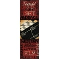 thumbnail image 2 of Greene, Taylor 9x18 White Modern Wood Framed Museum Art Print Titled - LIGHTS  CAMERA  ACTION B, 2 of 4