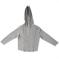 thumbnail image 5 of OGLCCG Men's Linen Stripe Hooded Shirts V Neck Half Button Down Long Sleeve Drawstring Blouses Oversized Casual Loose Fit Pullover Tops,XXXL,Gray, 5 of 6