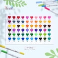 thumbnail image 2 of TEMOGU-Markers for Adult Coloring Books No Bleeding 60 Colors Coloring Markers Water-based Dual Tips Fineliner & Brush Drawing Pens Art Pens for Kids Adults Sketch Journal - Maui - White, 2 of 4