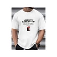 thumbnail image 2 of Camiseta con estampado divertido de consejos de seguridad en el trabajo para hombre: cómoda camiseta gráfica para verano, perfecta para trabajar o jugar. Para adultos, hombres, mujeres, adolescentes,, 2 of 6