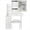 68#White,MDF, variant on Small Size Left Drawer Desktop Vanity Table+ Cushioned Stool,Extra Large Sliding Mirror,Multi Layer,High Capacity Storage Fashionable Dresser,Suitable for Small Space,Epa,Gcc,Ul Certificate,Black Mdf