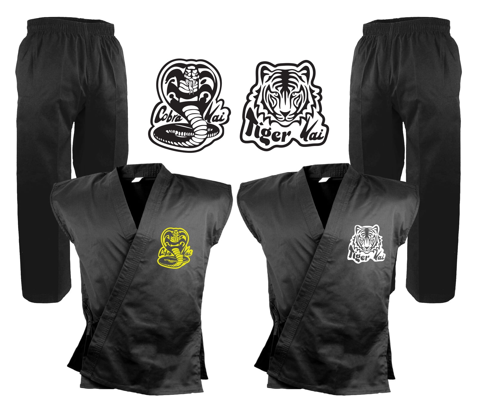 Sleeveless Karate Uniform Cobra Tiger Martial Arts Taekwondo Karate Gi