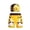 #0297-Yellow, variant on Cowsor 3-14Y Kids Crocodile Print Elastic Waist Swim Trunks Boys Sporty Short Length Boxer Brief with Swim Cap Set UV Protection Quick Dry Swimwear