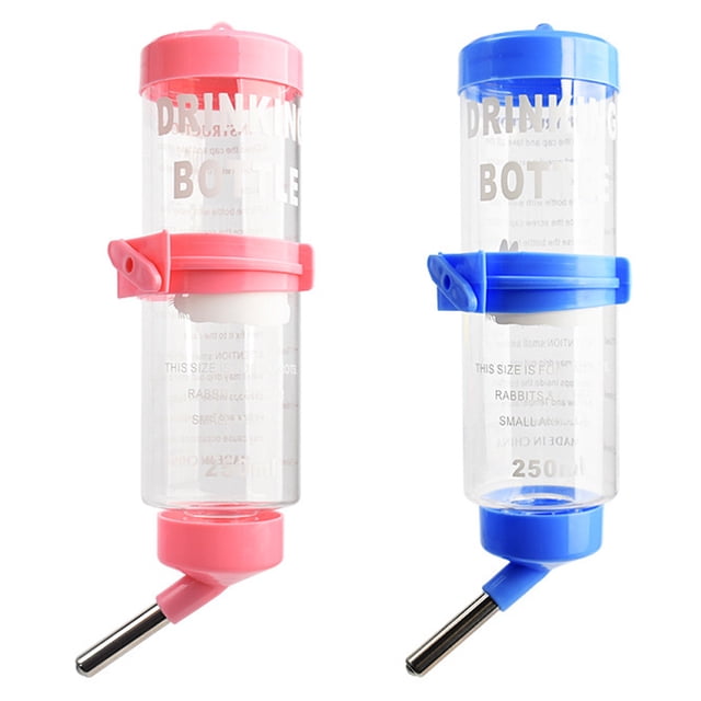 MasteelfCA 2 Pcs Bouteilles d'Eau Lapin Petits Distributeurs d'Eau pour Animaux de Compagnie