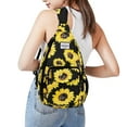 thumbnail image 6 of HAWEE Sunflower Bags Sling Backpack for Women One Shoulder Strap Cross Body, 6 of 7