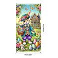 thumbnail image 3 of Clearance Under $5!Yyuenw Easter Backdrop Banner, Easter Photo Decorations Background, Easter Rabbit Colorful Eggs Fence Grass Wall Decor Photography Background, 3 of 5