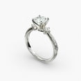 thumbnail image 2 of Amor Jewel 1.8 Ct Asscher Cut Lab Created Diamond Band Ring for Her - 14K White Gold Plated Wedding Anniversary Ring - Vintage Ring Band Wedding Anniversary for Women's - 6th Anniversary Gifts Her, 2 of 4