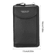 thumbnail image 4 of Cartera de cuero Bolso de hombro de cuero de PU Monedero Bolso bandolera Cartera Bolsa de almacenamiento para tarjetas de dinero, Negro Vogacara AP001028-03, 4 of 7