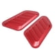 thumbnail image 4 of Etiqueta engomada del coche ABS decorativo flujo de aire entrada capó ventilación cubierta roja, 4 of 10