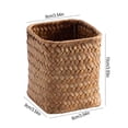 thumbnail image 2 of Handmade Rattan Pencil Holder, Handmade Makeup Brush Holder, Rattan Pen Cup For Office Home Desktop Organizer, 2 of 10
