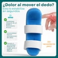 thumbnail image 2 of Férula Para Dedo Ajustable Unisex | Aluminio Liviano + Espuma Suave | Estabilizador y Protector Para Dedos | Tallas S M L | Uso Diario En Casa Trabajo o Actividad Física, 2 of 10